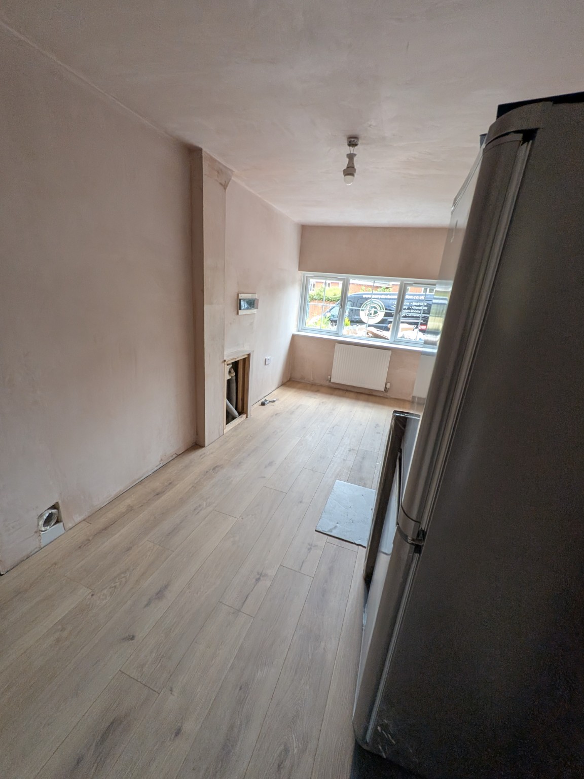 Interior living space created by the garage conversion