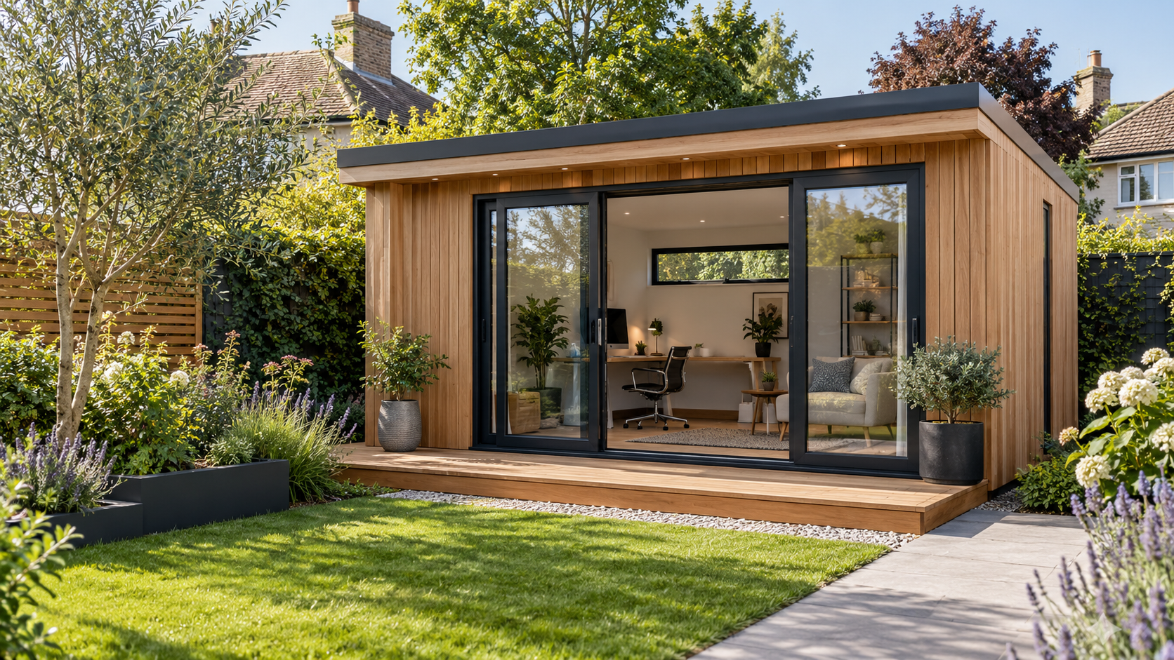 Illustrative SIP-style garden room concept